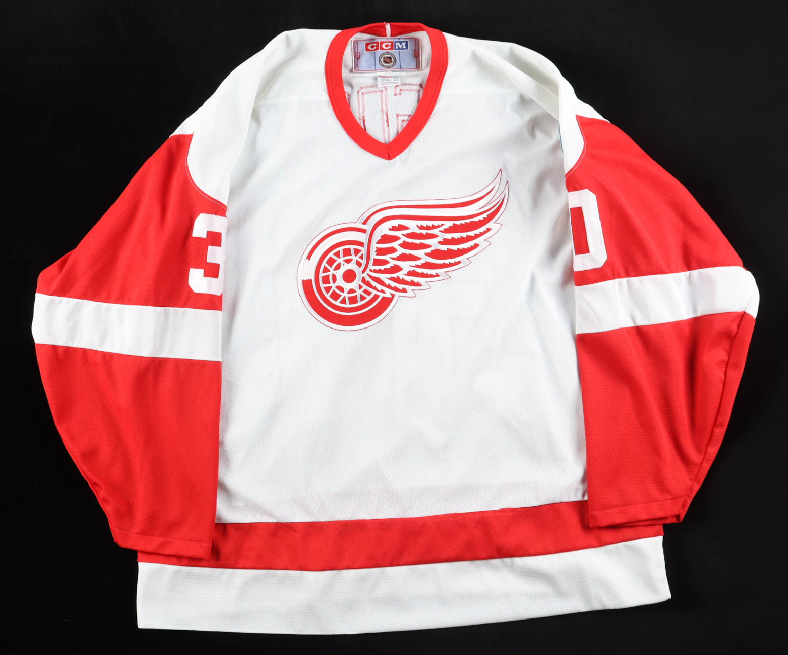Chris Osgood Signed Red Wings CCM Authentic Jersey (JSA) at PristineAuction.com Chris Osgood Signed Red Wings CCM Authentic Jersey (JSA) at PristineAuction.com