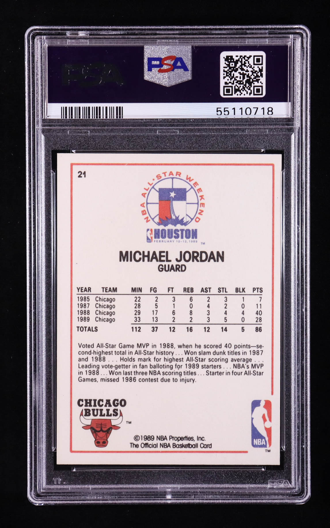 Michael Jordan 1989-90 Hoops #21 AS (PSA 9) at PristineAuction.com Michael Jordan 1989-90 Hoops #21 AS (PSA 9) at PristineAuction.com