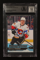 Matthew Tkachuk Signed 2016-17 Upper Deck Series One Young Guns #231 RC (BGS | Autograph Graded BGS 10) at PristineAuction.com