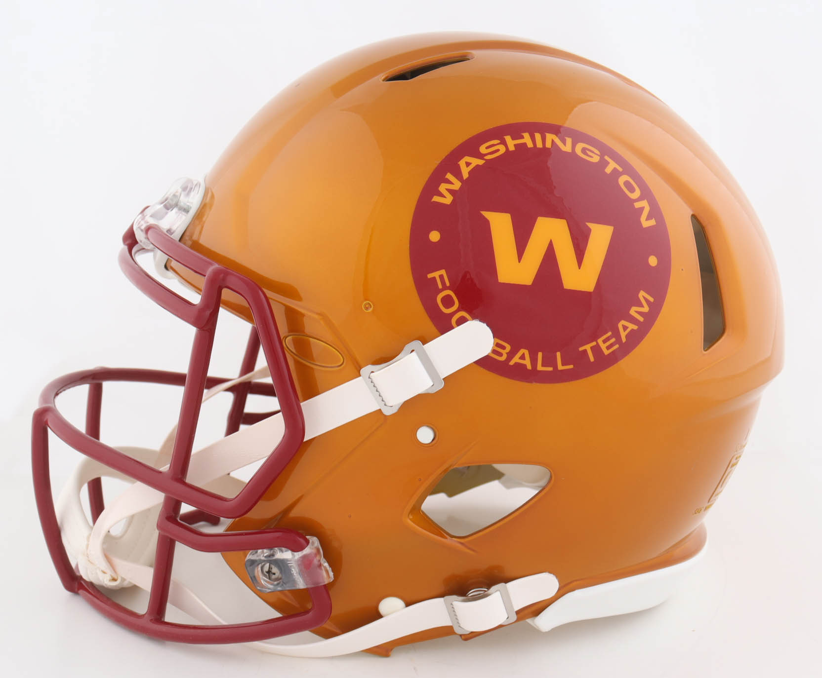 Brian Robinson Jr. Signed Commanders Full-Size Authentic On-Field Flash Alternate Speed Helmet (Beckett) at PristineAuction.com Brian Robinson Jr. Signed Commanders Full-Size Authentic On-Field Flash Alternate Speed Helmet (Beckett) at PristineAuction.com