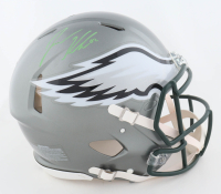 Jason Kelce Signed Eagles Full-Size Authentic On-Field Flash Alternate Speed Helmet (PSA) at PristineAuction.com