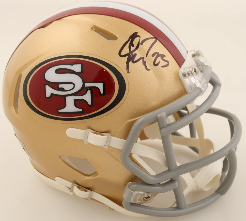 Christian McCaffrey Signed 49ers Speed Mini Helmet (Fanatics) at PristineAuction.com Christian McCaffrey Signed 49ers Speed Mini Helmet (Fanatics) at PristineAuction.com