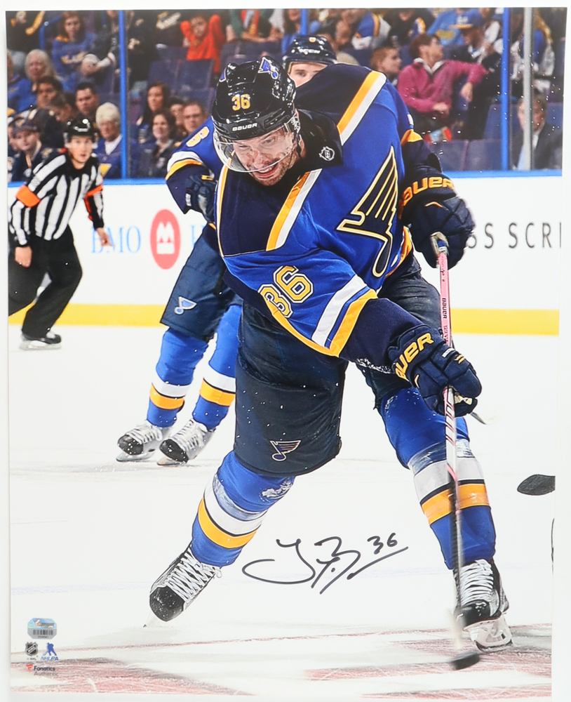 Troy Brouwer Signed Blues 16x20 Photo (Fanatics) at PristineAuction.com Troy Brouwer Signed Blues 16x20 Photo (Fanatics) at PristineAuction.com