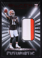 Shedeur Sanders 2025 Panini Black Futuristic Jerseys Ruby #7 #06/25 RC at PristineAuction.com
