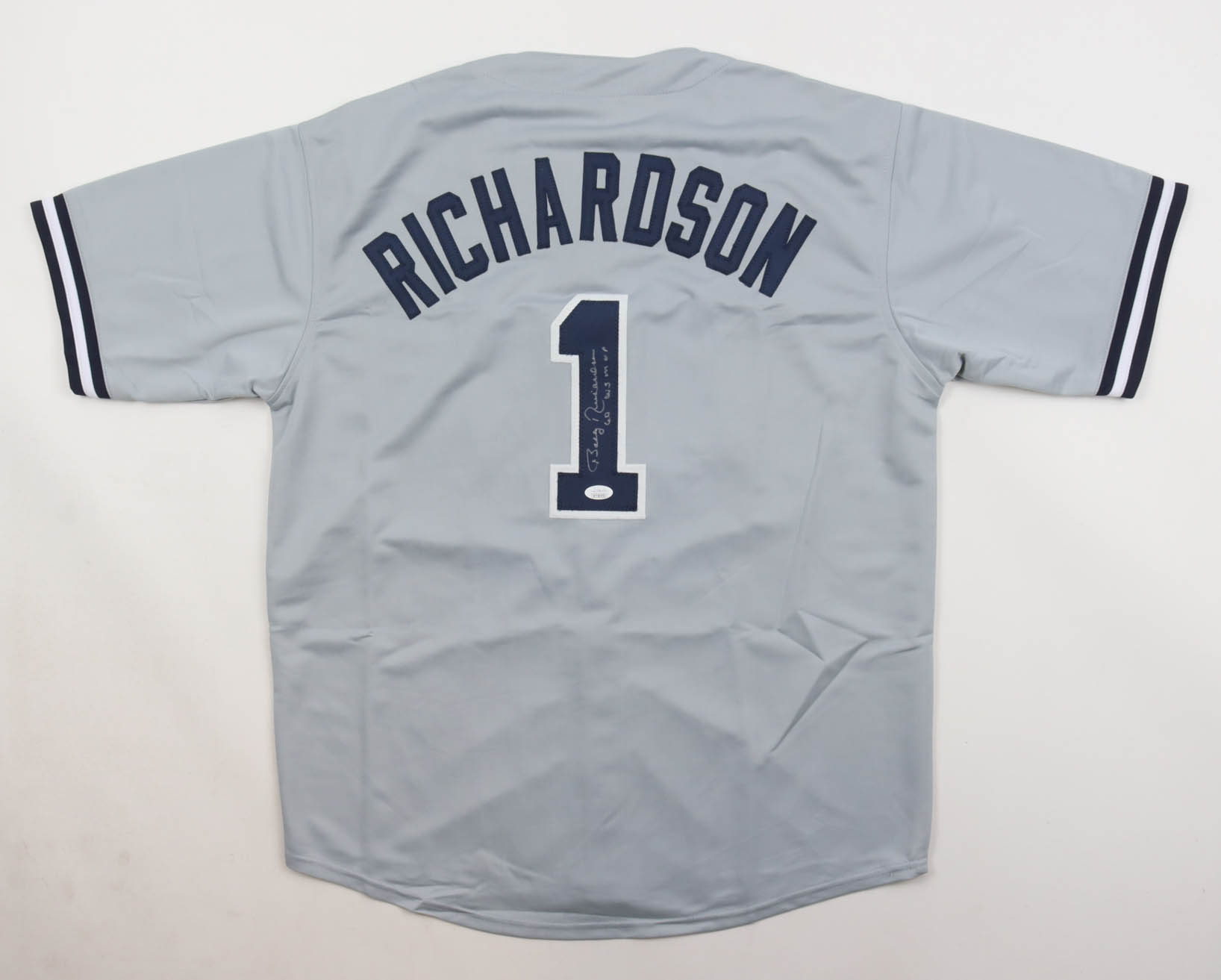 Bobby Richardson Signed Jersey Inscribed "60 WS MVP" (Beckett) at PristineAuction.com Bobby Richardson Signed Jersey Inscribed "60 WS MVP" (Beckett) at PristineAuction.com