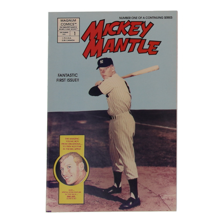1991 "Mickey Mantle" Issue #1 Magnum Comic Book at PristineAuction.com 1991 "Mickey Mantle" Issue #1 Magnum Comic Book at PristineAuction.com