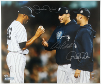 Derek Jeter, Andy Pettitte & Mariano Rivera Signed Yankees 20x24 Photo (MLB, Fanatics & Steiner) at PristineAuction.com