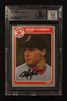 Roger Clemens Signed 1985 Fleer #155 RC (BGS | Autograph Graded BGS 10) at PristineAuction.com