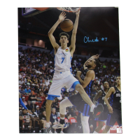 Chet Holmgren Signed Thunder 16x20 Photo (Beckett & Holmgren) at PristineAuction.com