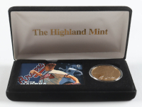 Greg Maddux LE Highland Mint 24K Gold Plated Mint Coin with Maddux Prepaid Phone Card at PristineAuction.com