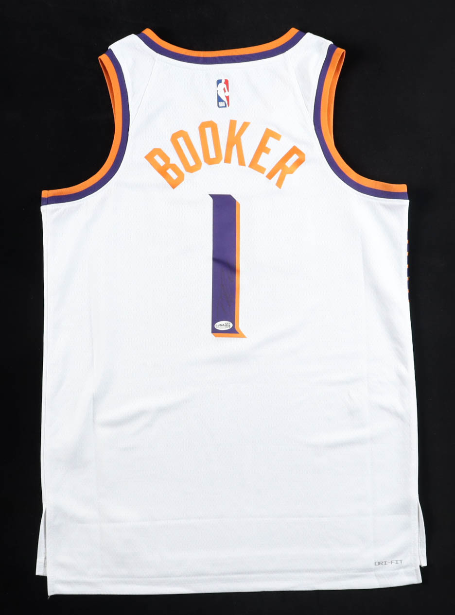 Devin Booker Signed Suns Nike Authentic Jersey (JSA) at PristineAuction.com Devin Booker Signed Suns Nike Authentic Jersey (JSA) at PristineAuction.com