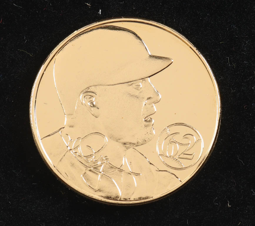 Mark McGwire Cardinals LE The Highland Mint Upper Deck Motion Card Card & 24kt Gold Overlay Medallion Set at PristineAuction.com Mark McGwire Cardinals LE The Highland Mint Upper Deck Motion Card Card & 24kt Gold Overlay Medallion Set at PristineAuction.com