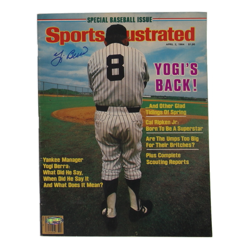 Yogi Berra Signed 1984 "Sports Illustrated" Magazine (Steiner) at PristineAuction.com Yogi Berra Signed 1984 "Sports Illustrated" Magazine (Steiner) at PristineAuction.com