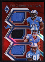 Calvin Johnson / Amon-Ra St. Brown / Herman Moore 2025 Panini Phoenix Regeneration Jerseys Red #3 #156/249 at PristineAuction.com