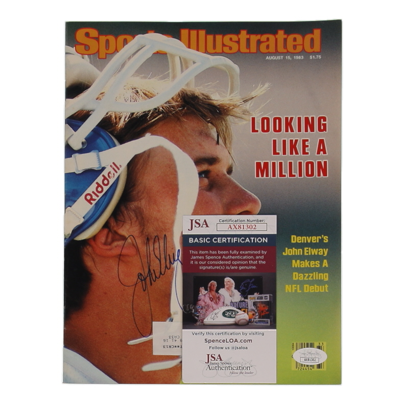 John Elway Signed 1983 "Sports Illustrated" Magazine (JSA) at PristineAuction.com John Elway Signed 1983 "Sports Illustrated" Magazine (JSA) at PristineAuction.com