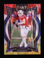 Drake Maye 2024 Select Prizm Red and Yellow Shock #27 RC at PristineAuction.com