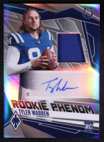 Tyler Warren 2025 Panini Phoenix Rookie Phenoms Jersey Autographs Silver #16 #142/149 RC at PristineAuction.com
