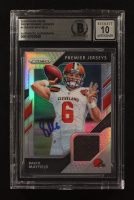 Baker Mayfield Signed 2018 Panini Premier Jerseys Prizm #PP-1 RC (BGS | Autograph Graded BGS 10) at PristineAuction.com