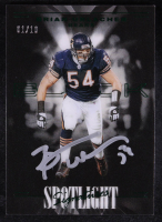 Brian Urlacher 2024 Panini Black Football Signature Spotlight Green #SSV-BUR #01/10 at PristineAuction.com