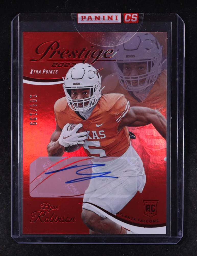 Bijan Robinson 2023 Prestige Xtra Points Signatures Premium Red #304 #168/199 RC