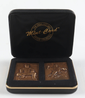 Roy Campanella & Mike Piazza LE 1996 Baseball Legends The Highland Mint Set of (2) Bronze Mint Cards at PristineAuction.com