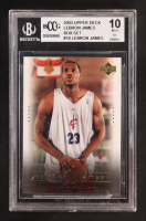 LeBron James 2003 Upper Deck LeBron James Box Set #10 One In A Billion RC (BCCG 10) at PristineAuction.com