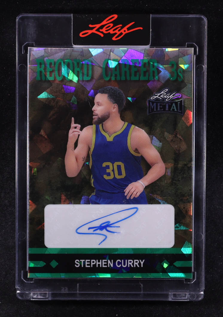 Stephen Curry / Steve Nash 2024 Leaf Metal Green Crystal Dual Autographs #MU40 #5/6 at PristineAuction.com Stephen Curry / Steve Nash 2024 Leaf Metal Green Crystal Dual Autographs #MU40 #5/6 at PristineAuction.com