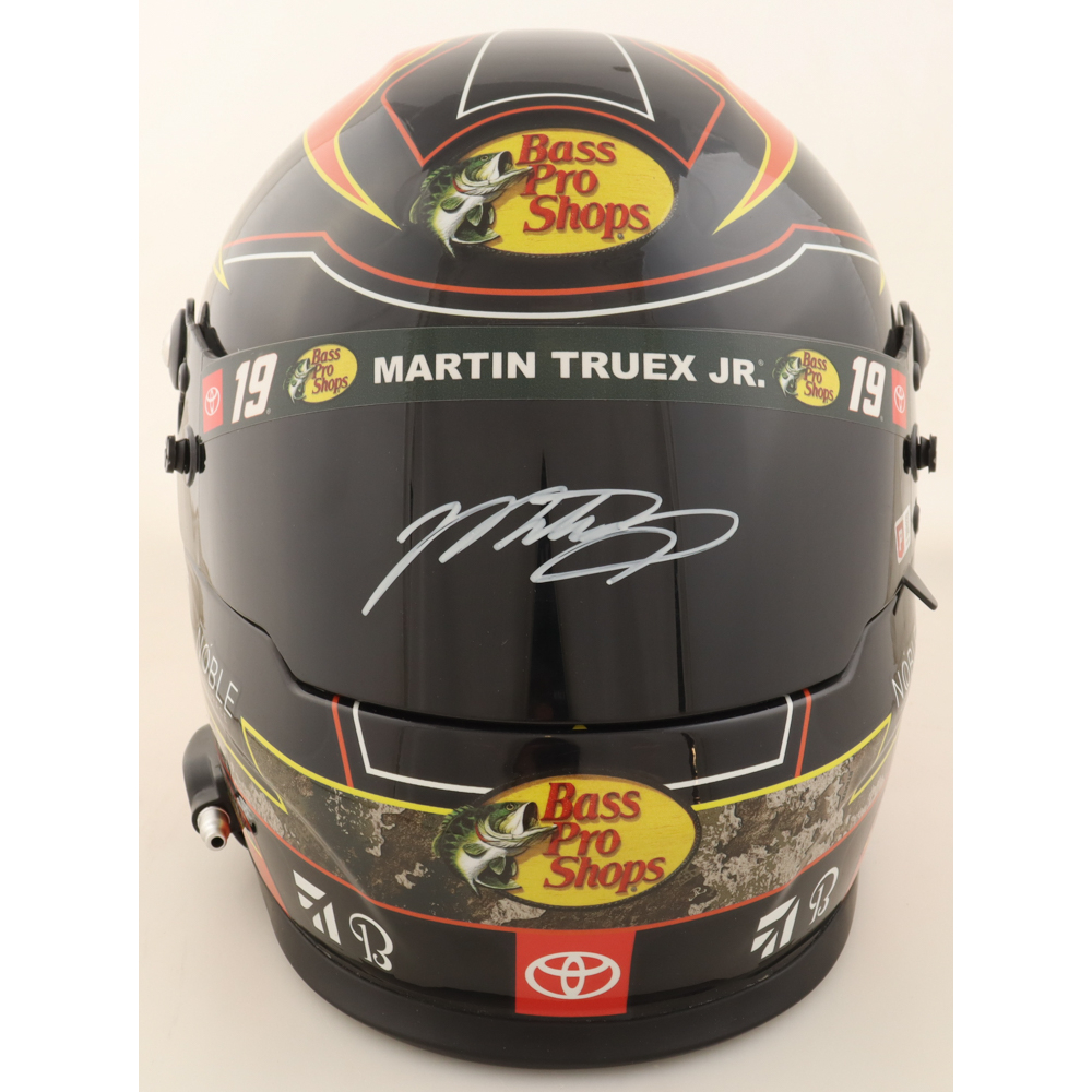 Martin Truex Jr. Signed NASCAR Bass Pro Shops Full-Size Helmet (PA) at PristineAuction.com