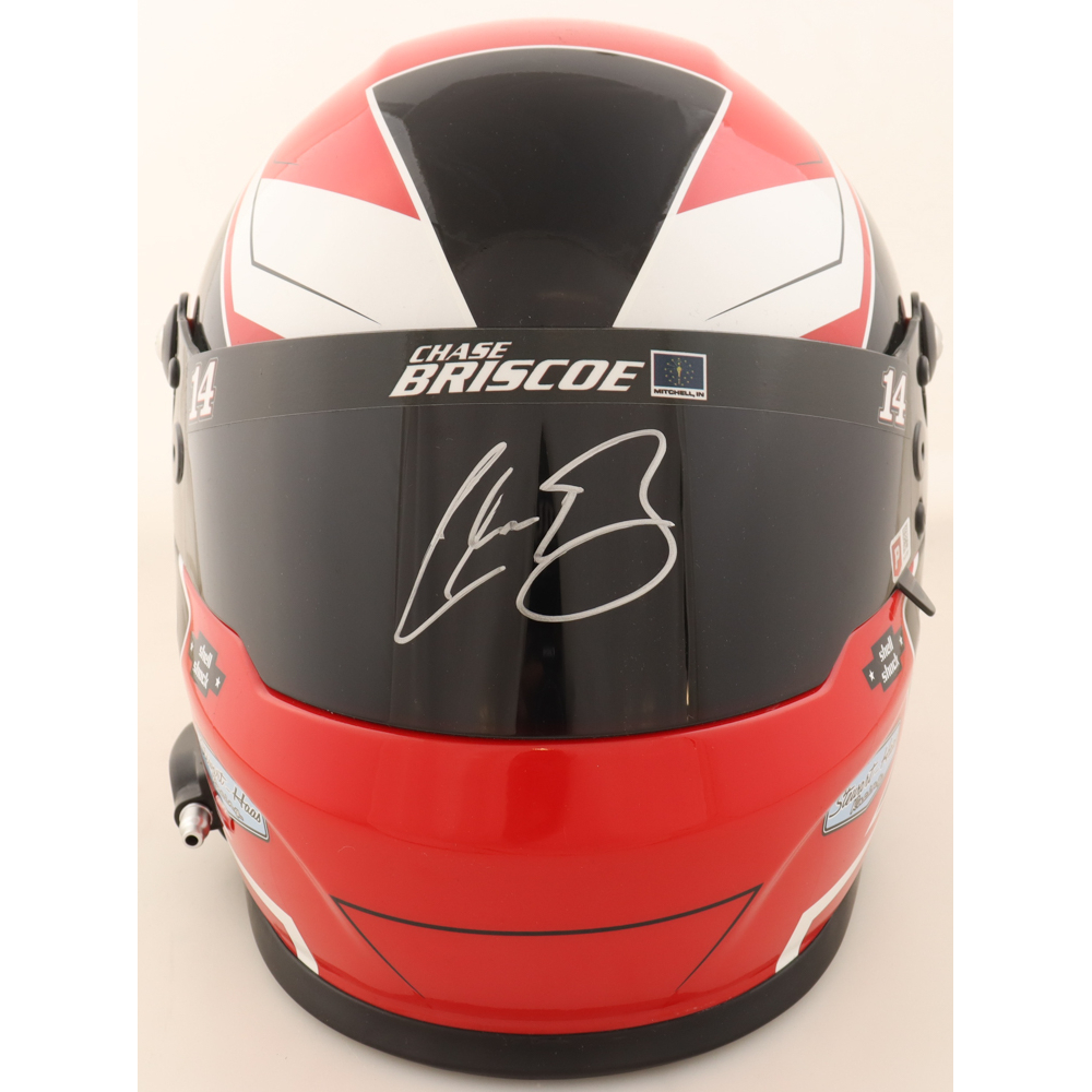Chase Briscoe Signed NASCAR Mahindra Tractors Full-Size Helmet (PA) at PristineAuction.com