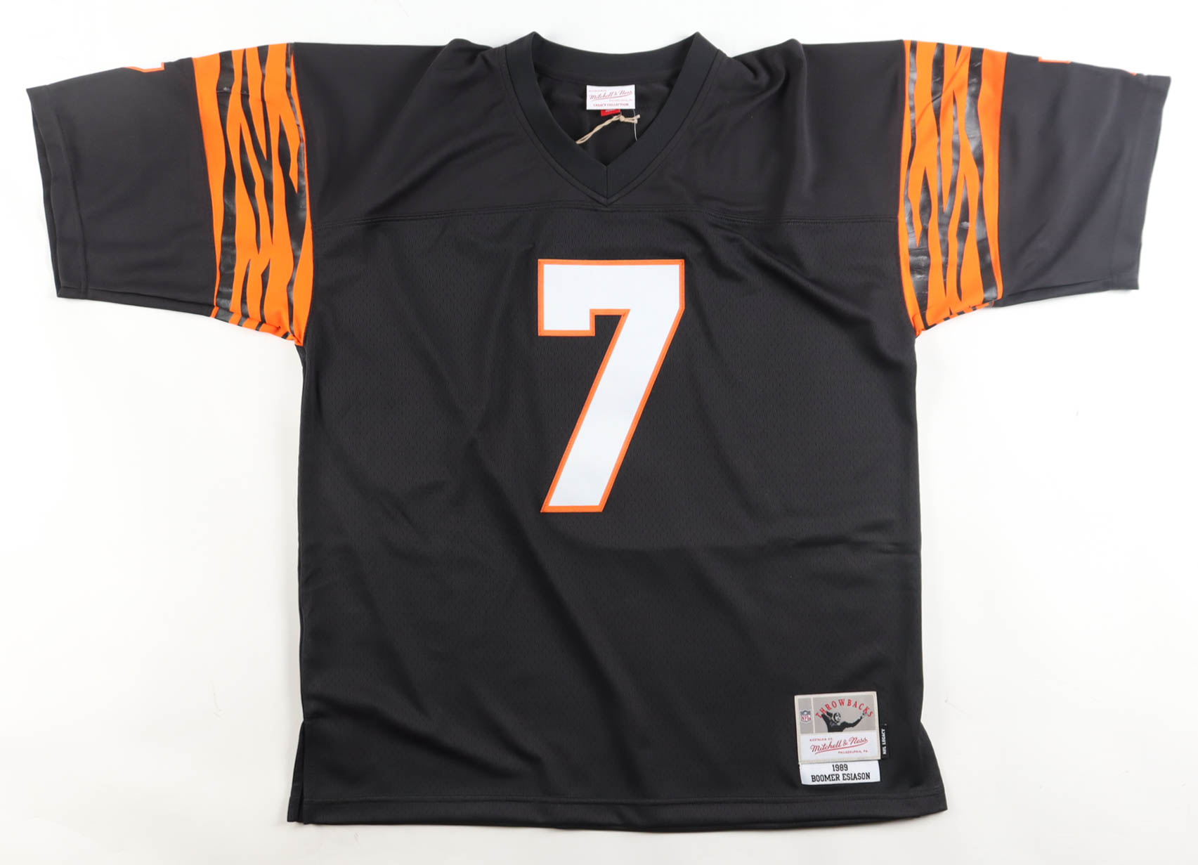 Boomer Esiason Signed Bengals Mitchell & Ness Authentic Jersey Inscribed "88 NFL MVP" (Beckett) at PristineAuction.com Boomer Esiason Signed Bengals Mitchell & Ness Authentic Jersey Inscribed "88 NFL MVP" (Beckett) at PristineAuction.com