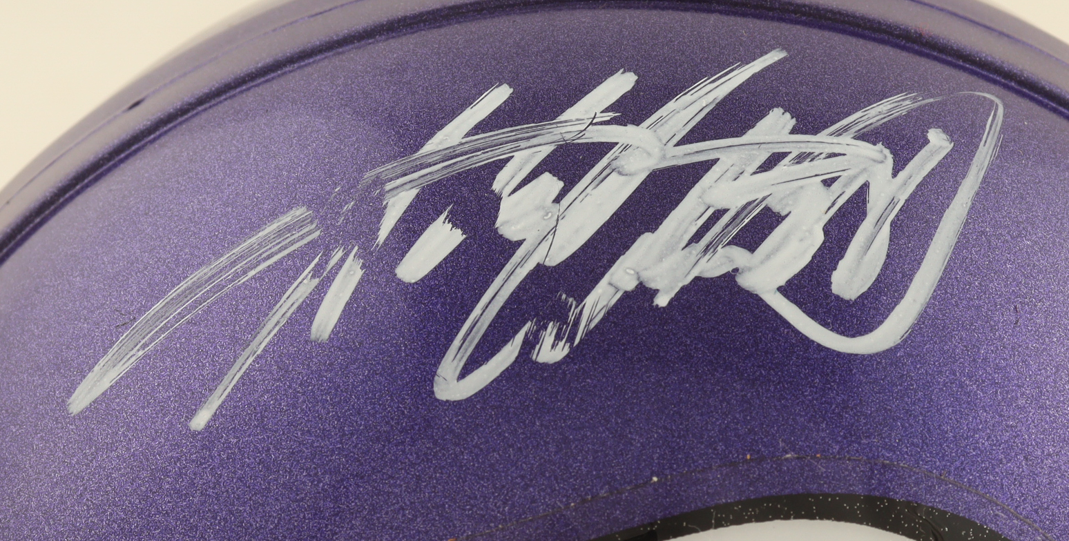 Adrian Peterson Signed Vikings Mini Helmet (Fanatics) at PristineAuction.com Adrian Peterson Signed Vikings Mini Helmet (Fanatics) at PristineAuction.com