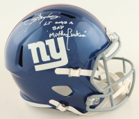 Lawrence Taylor Signed Giants Full-Size Speed Helmet Inscribed "LT Was A Bad M***********" (Wilder Side Of Sports) at PristineAuction.com