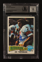 Joe Theismann Signed 1975 Topps #416 RC (BGS | Autograph Graded BGS 10) at PristineAuction.com