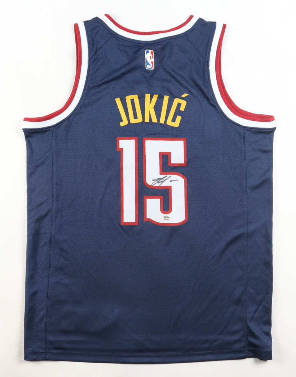 Nikola Jokic Signed Nuggets Nike Authentic Jersey (PSA) at PristineAuction.com Nikola Jokic Signed Nuggets Nike Authentic Jersey (PSA) at PristineAuction.com