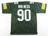 Lukas Van Ness Signed Jersey (Beckett) at PristineAuction.com