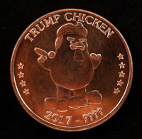 Set of (10) "Trump Chicken" Design 1 Oz. .999 Copper Bullion Rounds at PristineAuction.com