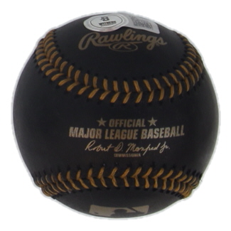Marcell Ozuna Signed OML Black Leather Baseball (Beckett) at PristineAuction.com Marcell Ozuna Signed OML Black Leather Baseball (Beckett) at PristineAuction.com