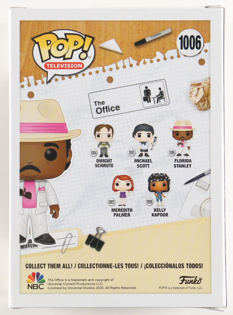 Leslie David Baker Signed "The Office" #1006 Florida Stanley Funko Pop! Vinyl Figure (JSA) at PristineAuction.com Leslie David Baker Signed "The Office" #1006 Florida Stanley Funko Pop! Vinyl Figure (JSA) at PristineAuction.com