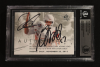 Derek Carr / Davante Adams Signed 2014 Upper Deck SP Authentic Moments #198 RC (BGS) at PristineAuction.com