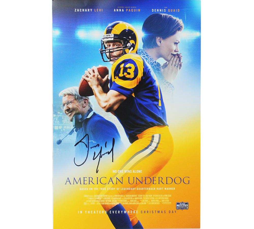 Dennis Quaid Signed "American Underdog" 11x17 Movie Poster (Radtke) at PristineAuction.com Dennis Quaid Signed "American Underdog" 11x17 Movie Poster (Radtke) at PristineAuction.com