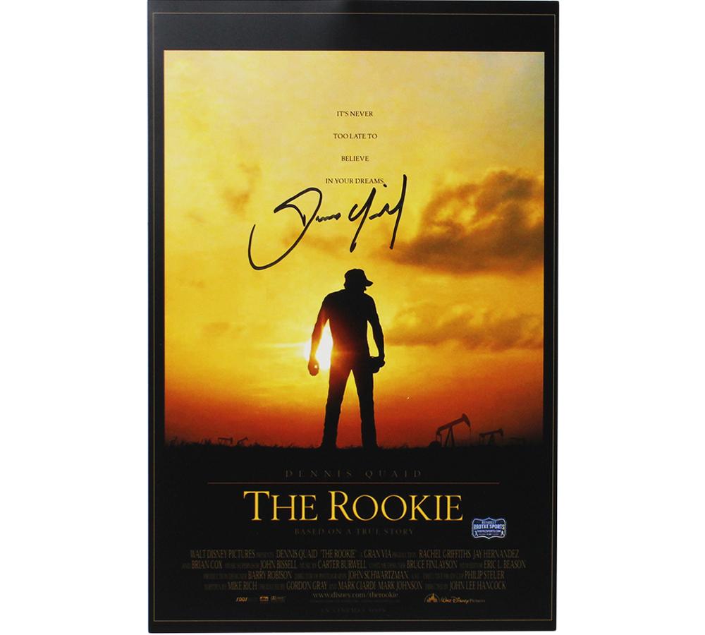 Dennis Quaid Signed "The Rookie" 11x17 Movie Poster (Radtke) at PristineAuction.com Dennis Quaid Signed "The Rookie" 11x17 Movie Poster (Radtke) at PristineAuction.com