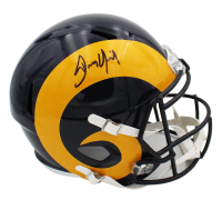 Dennis Quaid Signed Rams Full-Size Speed Helmet (Radtke) at PristineAuction.com