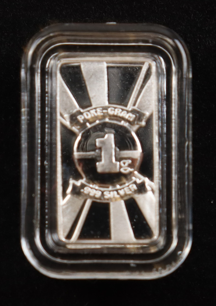 Charizard Poke-Gram 1g .999 Silver Bullion Bar at PristineAuction.com Charizard Poke-Gram 1g .999 Silver Bullion Bar at PristineAuction.com