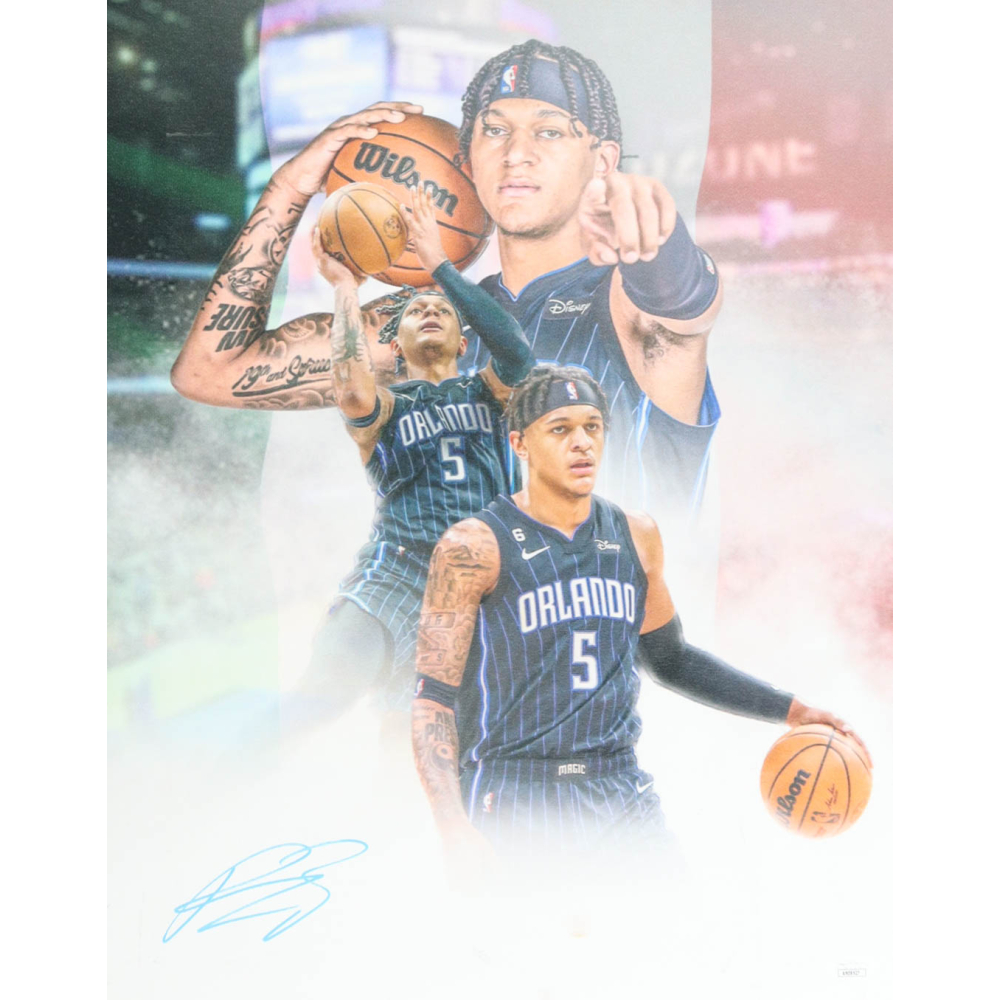 Paolo Banchero Signed Magic 16x20 Photo on Wrapped Canvas (JSA) at PristineAuction.com