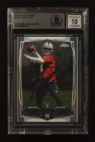 Derek Carr Signed 2014 Topps Chrome #115A RC (BGS | Autograph Graded BGS 10) at PristineAuction.com