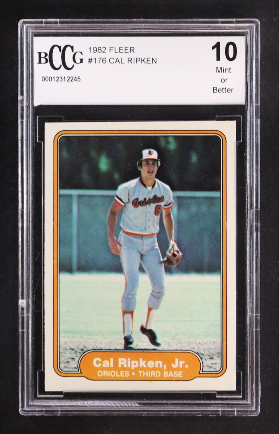 Cal Ripken Jr. 1982 Fleer #176 RC (BCCG 10) at PristineAuction.com Cal Ripken Jr. 1982 Fleer #176 RC (BCCG 10) at PristineAuction.com
