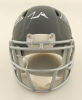 Jaylinn Hawkins Signed Patriots Slate Alternate Speed Mini Helmet (Beckett) at PristineAuction.com