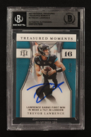 Trevor Lawrence Signed 2021 Panini National Treasures Treasured Moments #TM-TL RC #63/99 (BGS) at PristineAuction.com