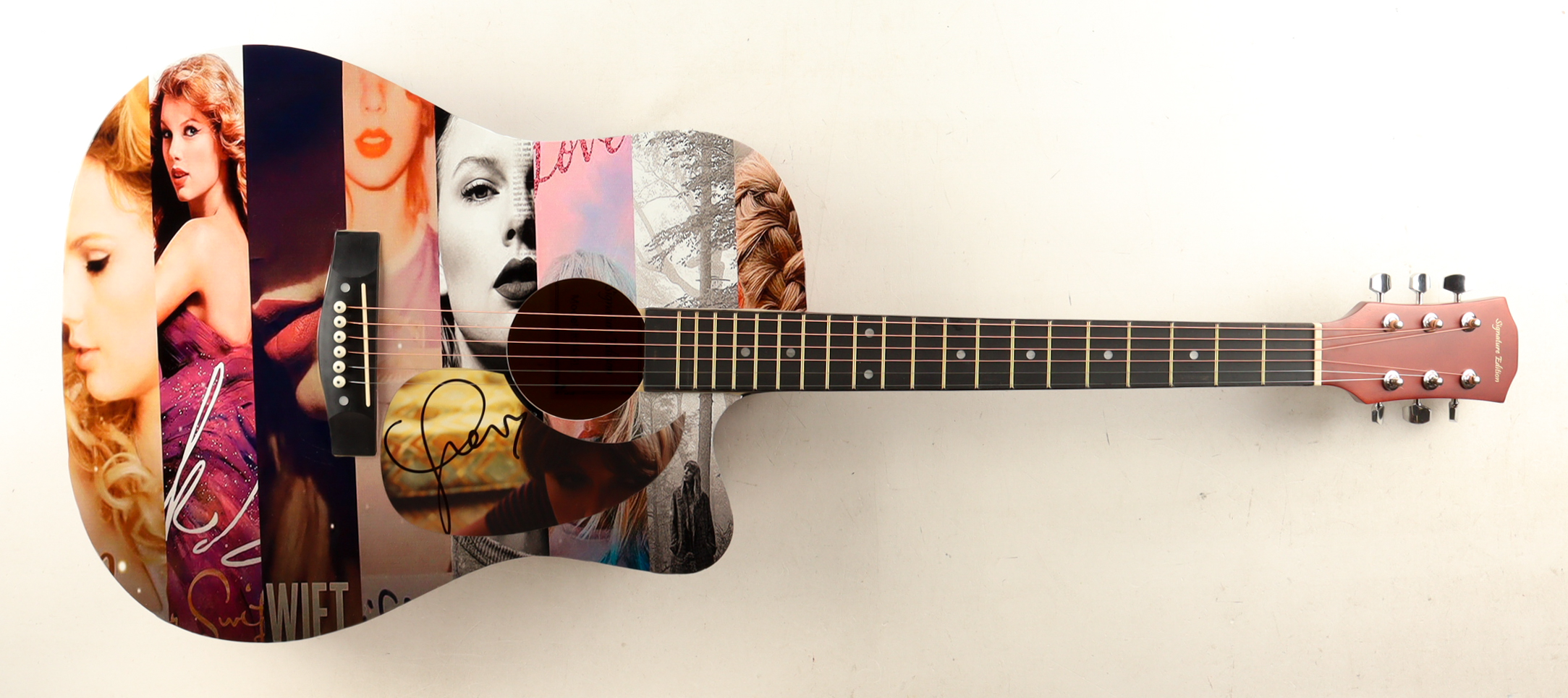 Taylor Swift Guitar with Signed Custom Insert Pickguard (AutographCOA) at PristineAuction.com Taylor Swift Guitar with Signed Custom Insert Pickguard (AutographCOA) at PristineAuction.com