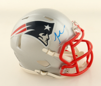 Jaylinn Hawkins Signed Patriots Speed Mini Helmet (Beckett) at PristineAuction.com